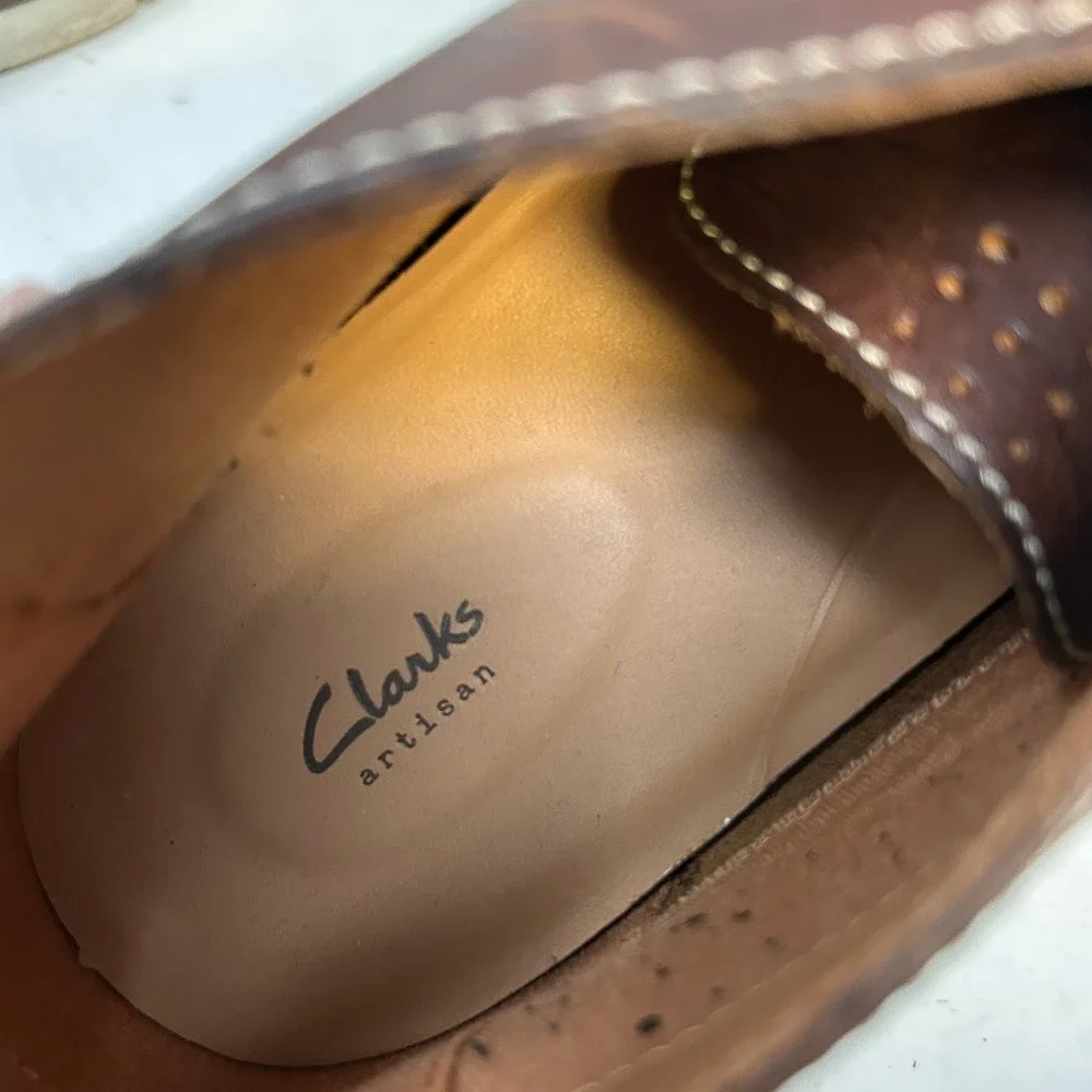 Clarks Artisan Brown Leather Chukka Boots Men's 11M‎ US Moccasin